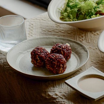 川澤燒不規則手工粗陶盤子深盤家用菜盤日式復古湯盤果盤折邊盤