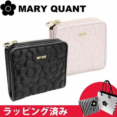 MARY QUANT キルトフォームデイジーウォレット 財布 羊革 人気♪ MARY QUANT 財布 マリークワント mary quant キルトフォーム