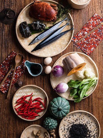 朵頤手工簸箕竹編筐收納晾曬筐農家饅頭筐圓竹匾廚房竹編托盤1入