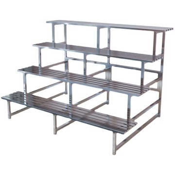 【最低價】【公司貨】不銹鋼陽臺花架子戶外落地式階梯多層多肉客廳置物裝飾花盆架