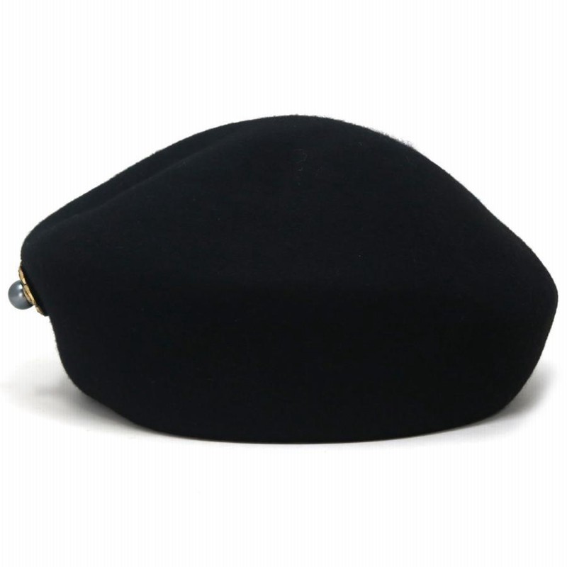 Galliano 黒 ベレー帽 Sサイズ メタル装飾 Galliano 黒 ベレー帽 Sサイズ メタル装飾 Galliano 黒 ベレー帽 S