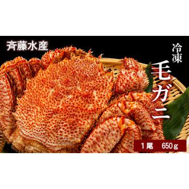 ふるさと納税 北海道 白老町 大サイズ！冷凍毛がに約650g×1尾