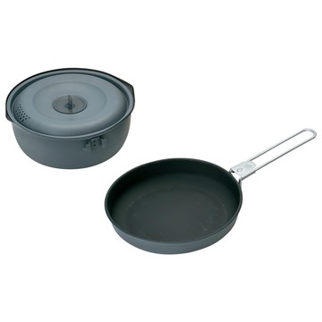 snow peak 雪諾必克 鋁合金輕量雙鍋 1000 335g 1.2L  1組  Black