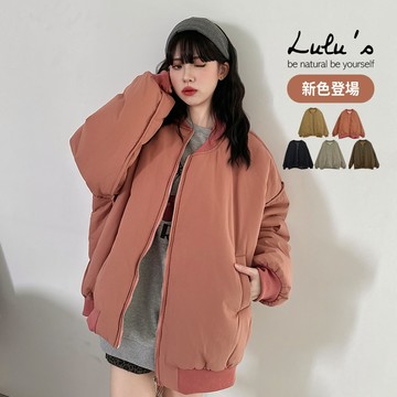 特價/現貨/可愛寬鬆棒球鋪棉外套５色【A03240163】