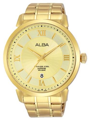 ALBA VJ42-X237G(AS9E88X1)爵士時尚紳士腕錶/金 44mm｜樂天領券現折★全館特惠中★指定刷卡回饋10%