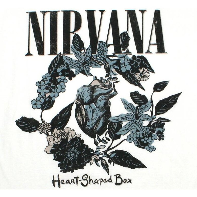 Nirvana / Heart-Shaped Box Tee (White) - ニルヴァーナ Tシャツ