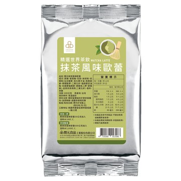 開元食品 精選世界茶飲 抹茶風味歐蕾 經典日式飲品  600g  1包
