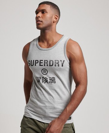 Superdry Men's Men's Vintage Corporation Logo Vest Grey / Grey Marl - Size: S