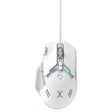 FOXXRAY 狐鐳 風隼10鍵全自訂電競滑鼠  白色  FXR-HM-93