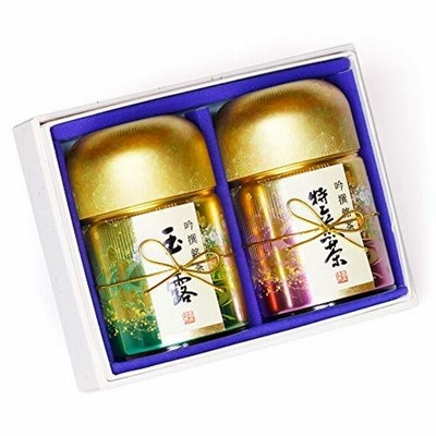 京都利休園 煎茶詰合せ 玉露 100g 特上煎茶 100g