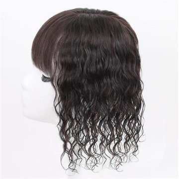 【米蘭精品】假髮片真人髮絲-蓬鬆時尚自然捲髮女假髮8款74ai21