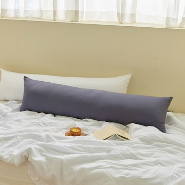 I'm Living 法式水洗多用途長抱枕 炭灰色 特大款(35 x 150 公分)  超大(35 x 150 公分)