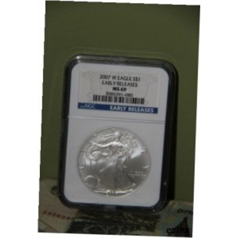 品質保証書付】 アンティークコイン NGC PCGS 2007 W EAGLE $1 EARLY