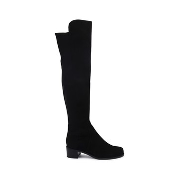 Stuart Weitzman - Black Suede Reserve Boots