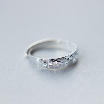 925純銀戒指開口戒-奢華質感煙花造型生日情人節禮物女飾品73dt575【獨家進口】【米蘭精品】