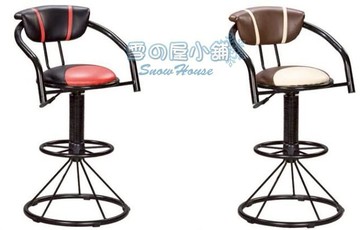 雪之屋 B311-B烤黑雙圈吧台椅(氣壓升降) X743-25~28