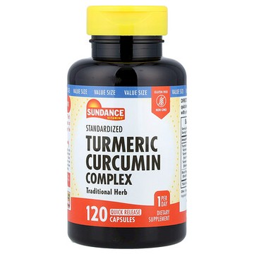 Sundance Vitamins, 標準化薑黃素複合物，120 粒速釋膠囊