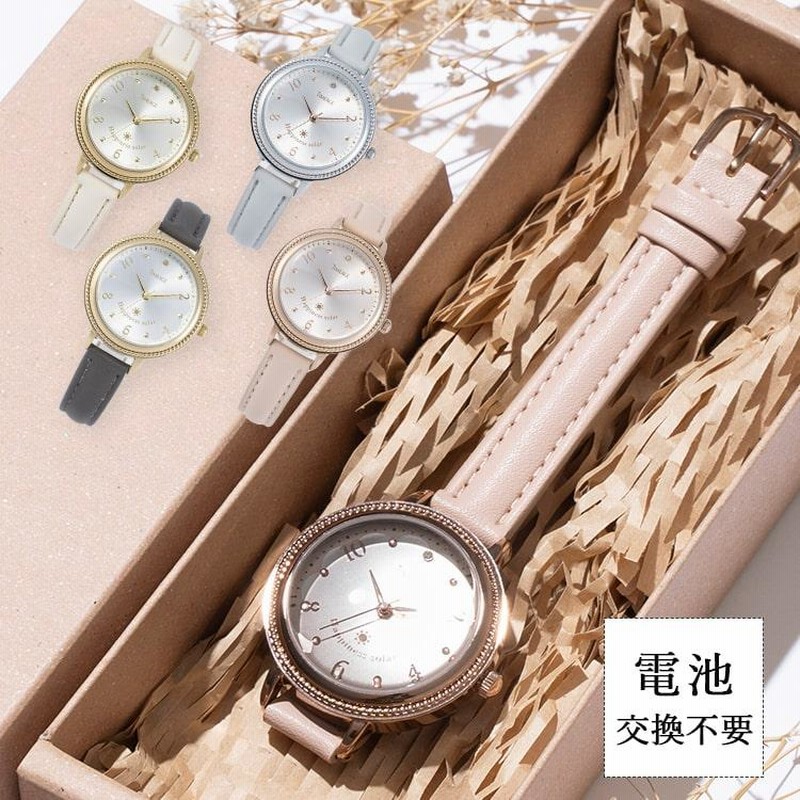 腕時計 レディース 日本製 ソーラー 電池交換不要 TIMEAGE シェル 