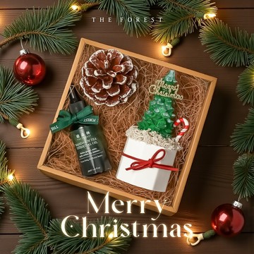 聖誕禮物1+1🎁快速出貨【癒森林】Make wishes 北歐森林迷你聖誕樹擴香禮盒  交換禮物首選  摩羯座生日禮物