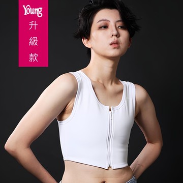 【T-STUDIO】Young【升級】平價系列/專為學生及小資族設計/中拉式半身束胸內衣(白)