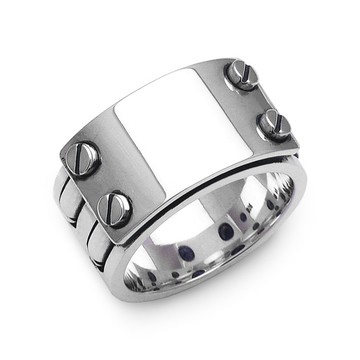 男士銀戒指/925銀戒指/銀/男友禮物/日本製造/免運費/fc49