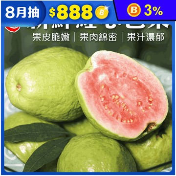 【果之蔬】果農直配新鮮紅心芭樂5斤/10斤