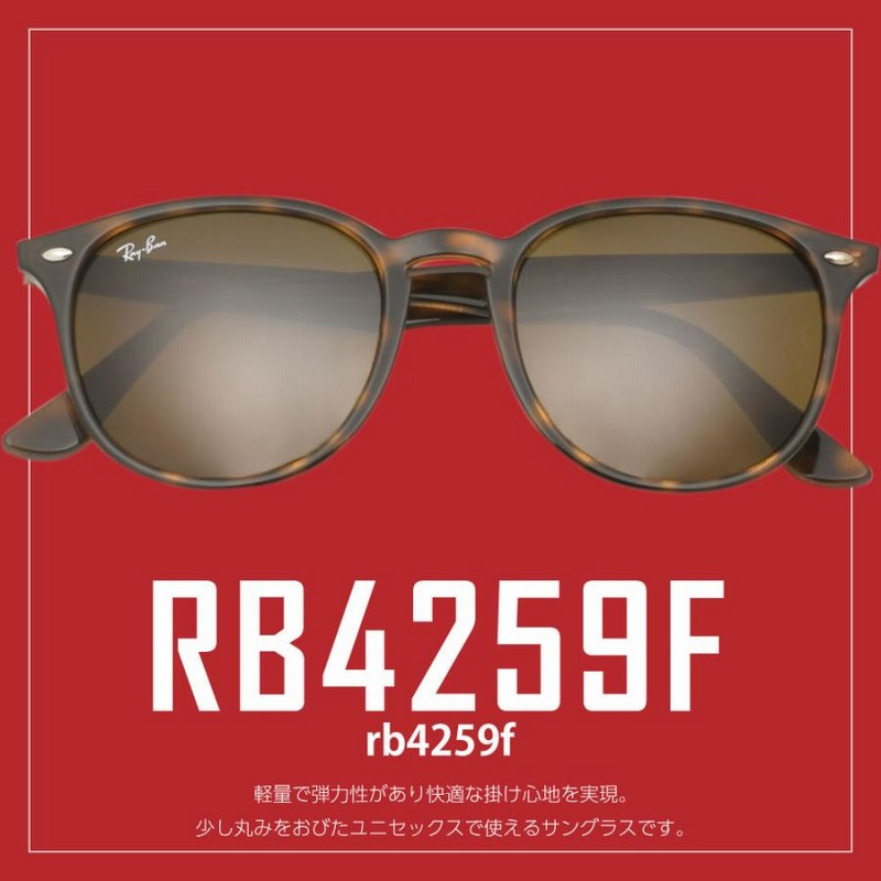 レイバン サングラス 交換レンズ 偏光 RB4259f RAYBAN ZERO TECH