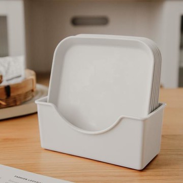 簡約新款吐骨碟家用食品級塑料小碟子骨碟盤餐桌 6寸盤子菜碟火鍋