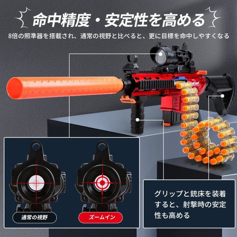 EagleStone スポンジ銃 おもちゃ 電動 ショットガン 射的 スナイパーライフル スポンジ弾100個 120分使用時間 保護ゴーグル 男の子  クリスマスプレゼント ES807 | LINEブランドカタログ