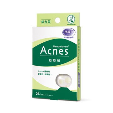 曼秀雷敦Acnes痘痘貼-極致薄綜合型26入(新舊包裝隨機出貨)