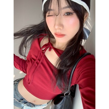 ISA_致命誘惑 設計感微辣造型前綁帶上衣_58054