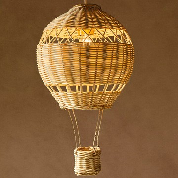 ??快速出貨?? 附發票 現代藤藝編織手工創意吧臺餐廳吊燈民宿裝飾熱氣球兒童學校教室燈