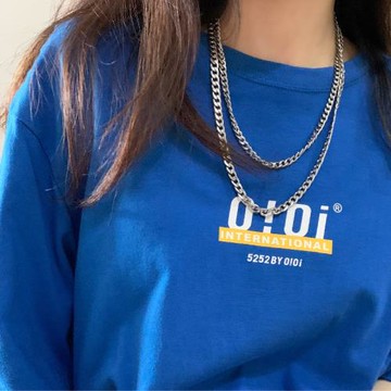 KANSAI百搭基礎款鈦鋼項鏈土酷蹦迪情侶男女不掉色nk鏈子朋克嘻哈