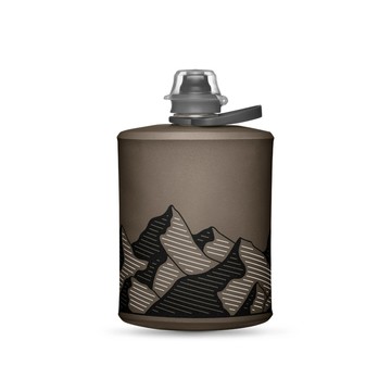 Hydrapak Stow軟式水壺GS355｜遠古灰 500ml (附提把 摺疊收納)
