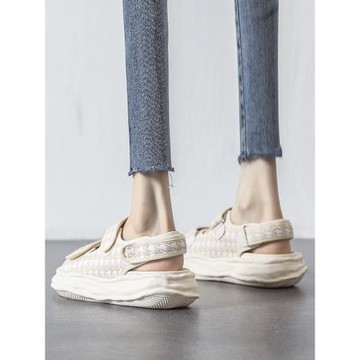 （特價清倉）厚底涼鞋女款2025夏季新款軟底休閑運動沙灘涼拖鞋