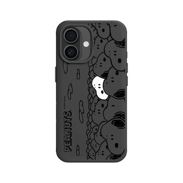 iPhone 16 SolidX 黑 - 史努比 Snoopy - 滿滿的Snoopy