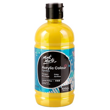 Mont Marte 蒙瑪特 壓克力顏料 檸檬黃色 500ml  1色