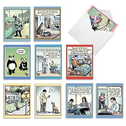 グリーティングカード |Very Bizarro all-occasion Joke Greeting Card 10 Assorted Thank