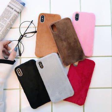 日韓秋冬毛絨絨華為榮耀9p手機殼9X全包8A軟7S潮情侶男女款RY7a毛茸茸榮耀20PRO創意V20保護套簡約個性純色