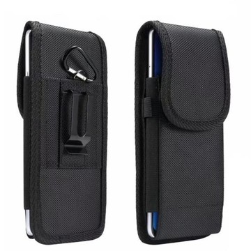 耐磨豎款手機包牛津布夾穿皮帶腰掛包6.7英寸插卡6.9男士別腰套袋