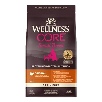 Wellness -Core無榖小型成幼犬低敏均衡成長4LB \乾糧\飼料\營養豐富\益生菌\毛髮順潤