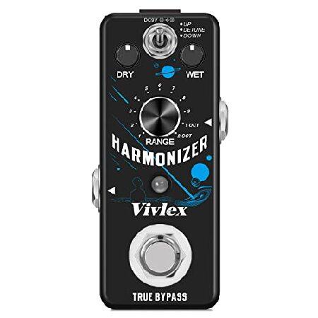 Vivlex Pitch Shifter Guitar Effects Pedal Harmonizer Harmonist Pedal for Electric Guitar LEF-3807