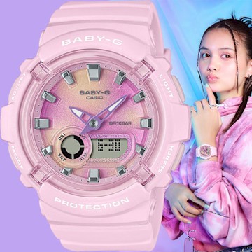 CASIO 卡西歐 BABY-G 扎染圖案雙顯手錶 1111買買節 送禮推薦 BGA-280TD-4A