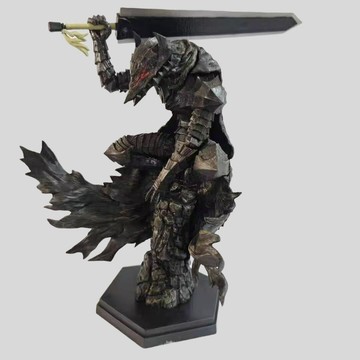 劍風傳奇狂戰士甲胄戰損格斯擺件 格斯鎧甲可換面罩動漫