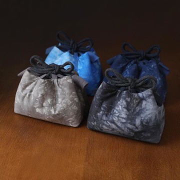 春泥加厚扎染收納旅行包茶葉罐茶杯茶具茶壺布袋一壺兩杯布包