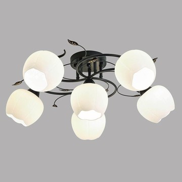 鄉村風半吸頂五燈  L12-56-60903