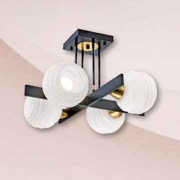 鄉村風半吸頂四燈 B102-81-22922