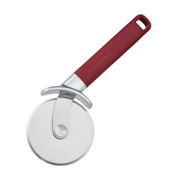KitchenAid 美國 披薩輪刀(櫻桃紅9cm) / 披薩刀 PIZZA刀 滾輪刀 可機洗 洗碗機可洗