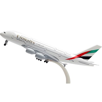 阿聯酋航空 A380 20公分壓鑄模型飛機  1個