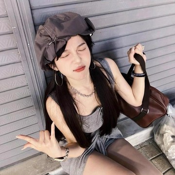 免運🔮日係薄款貝雷帽子女文藝複古報童帽大頭圍版型潮雲朵八角帽顯臉小秋冬 八角帽 畫家帽 淑女帽 貝蕾帽 南瓜帽 報童帽